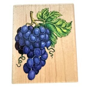 Rubber Stampede Bunch Of Grapes A897F Rubber Stamp